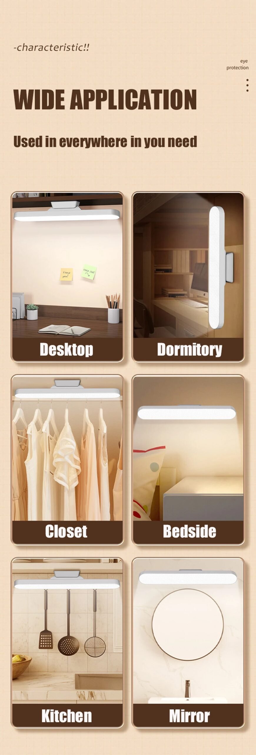 LED Table Lamp Magnetic Hanging USB Rechargeable Desk Lamp 3 Color Reading Light Dimmable Cabinet Closet Wardrobe Night Light LED Table Lamp Magnetic Hanging USB Rechargeable Desk Lamp 3 Color Reading Light Dimmable Cabinet Closet Wardrobe Night Light