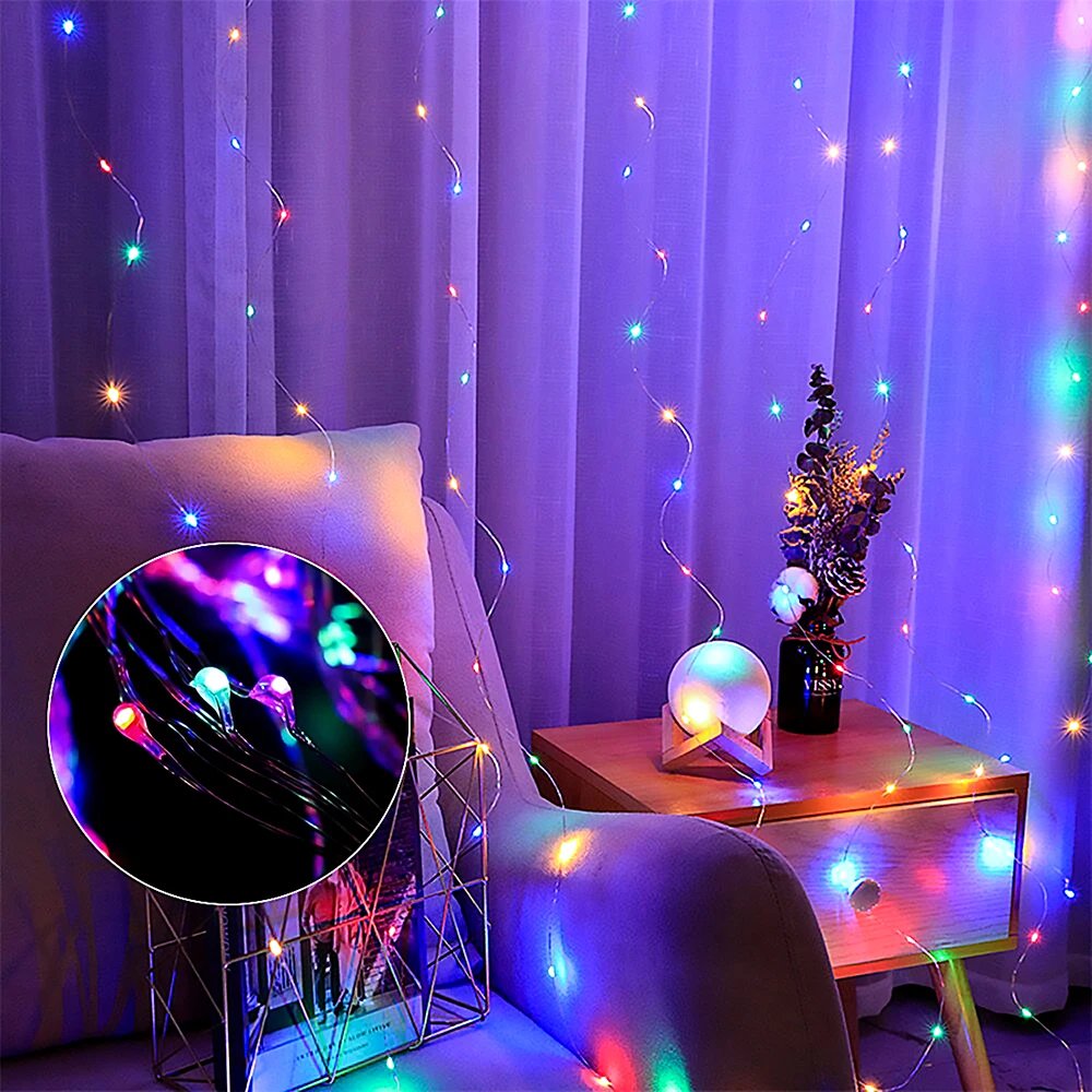 5M/10M/20M USB LED String Lights Copper Silver Wire Garland Light Waterproof Fairy Lights For Christmas Wedding Party Decorative