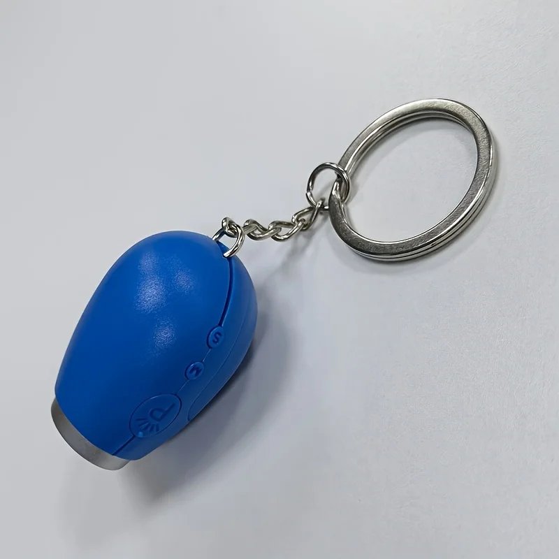 Mini Portable Projection Clock Keychain LED Digital Display Oval Plastic Alarm Clock for Traveling Business Trips