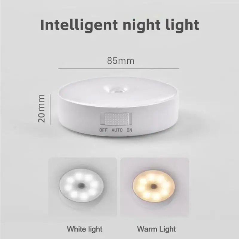 LED Smart Human Body Sensor Night Lamp Emergency Automatic Lighting USB Charging Wireless Magentic Suction Use Night Light LED Smart Human Body Sensor Night Lamp Emergency Automatic Lighting USB Charging Wireless Magentic Suction Use Night Light