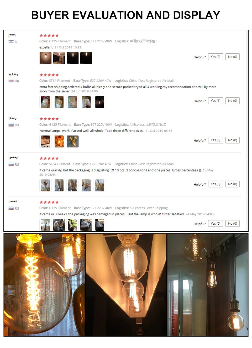 Retro Edison Bulb E27 220V 40W ST64 G80 G95 G125 Ampoule Vintage Edison Bulb Incandescent Lamp Filament Light Bulb Home Decor Retro Edison Bulb E27 220V 40W ST64 G80 G95 G125 Ampoule Vintage Edison Bulb Incandescent Lamp Filament Light Bulb Home Decor