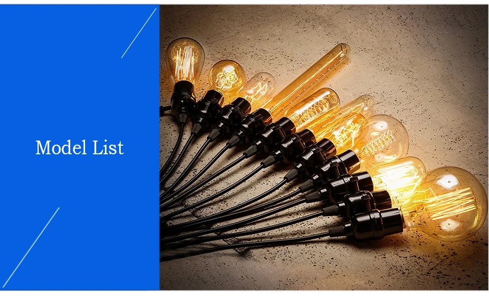 Retro Edison Bulb E27 220V 40W ST64 G80 G95 G125 Ampoule Vintage Edison Bulb Incandescent Lamp Filament Light Bulb Home Decor