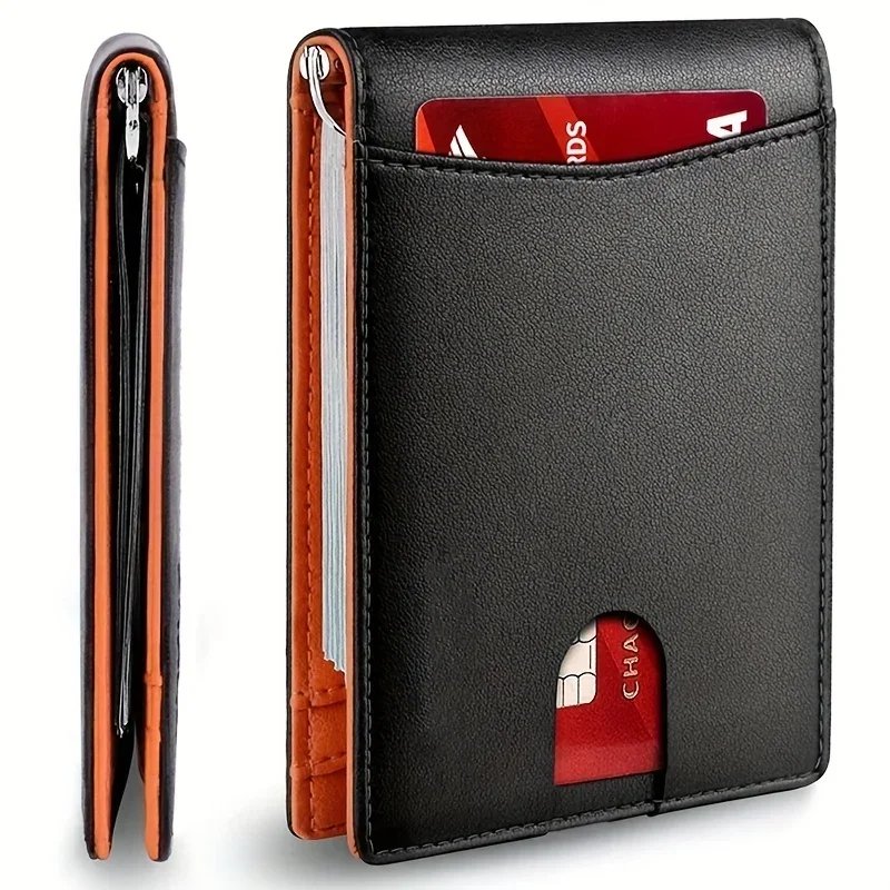 Synthetic Leather Slim Smart Wallet for Men Credit Card Holder Money Clip RFID Blocking Men Thin Bifold Wallet Walet Money Bag Synthetic Leather Slim Smart Wallet for Men Credit Card Holder Money Clip RFID Blocking Men Thin Bifold Wallet Walet Money Bag