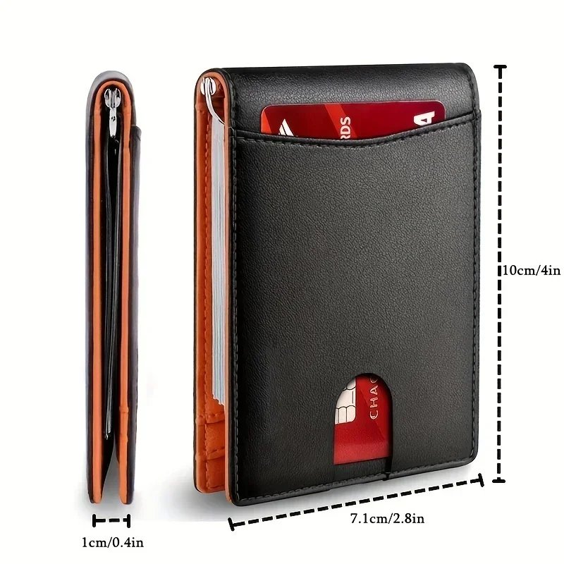Synthetic Leather Slim Smart Wallet for Men Credit Card Holder Money Clip RFID Blocking Men Thin Bifold Wallet Walet Money Bag Synthetic Leather Slim Smart Wallet for Men Credit Card Holder Money Clip RFID Blocking Men Thin Bifold Wallet Walet Money Bag