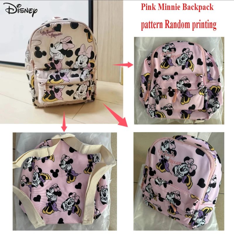 Disney Mickey Mouse Cartoon Fashion Backpack Women's Minnie Canvas School Bag Fashion Large Capacity Backpack Girls Mochila Disney Mickey Mouse Cartoon Fashion Backpack Women's Minnie Canvas School Bag Fashion Large Capacity Backpack Girls Mochila