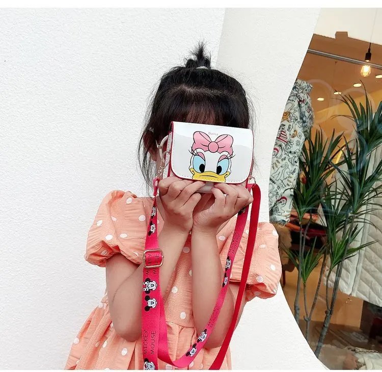 Disney Women's Bag Kids Bag Mickey Mouse Cartoon Pictures Shoulder Bags Cute Girl Messenger Bag Coin Purse Fashion Anime Gifts