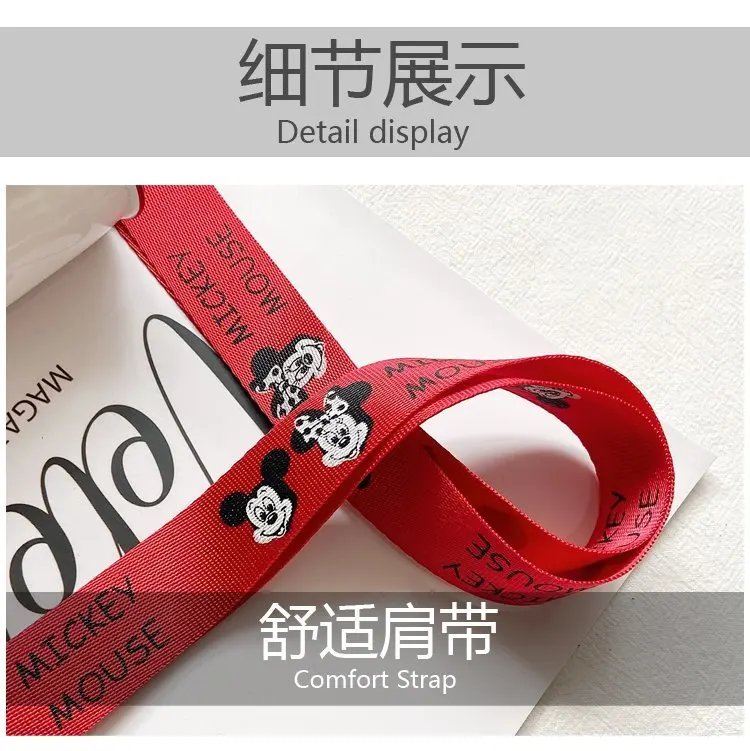 Disney Women's Bag Kids Bag Mickey Mouse Cartoon Pictures Shoulder Bags Cute Girl Messenger Bag Coin Purse Fashion Anime Gifts