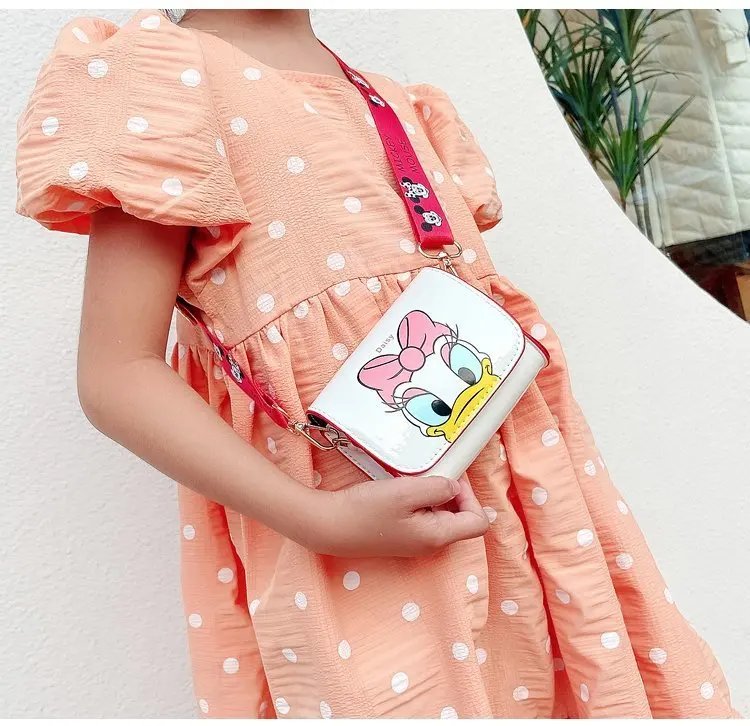 Disney Women's Bag Kids Bag Mickey Mouse Cartoon Pictures Shoulder Bags Cute Girl Messenger Bag Coin Purse Fashion Anime Gifts