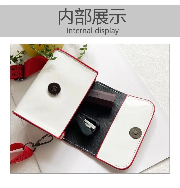 Disney Women's Bag Kids Bag Mickey Mouse Cartoon Pictures Shoulder Bags Cute Girl Messenger Bag Coin Purse Fashion Anime Gifts