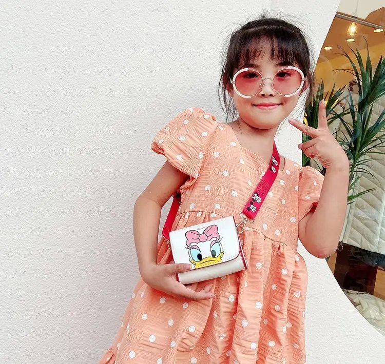 Disney Women's Bag Kids Bag Mickey Mouse Cartoon Pictures Shoulder Bags Cute Girl Messenger Bag Coin Purse Fashion Anime Gifts