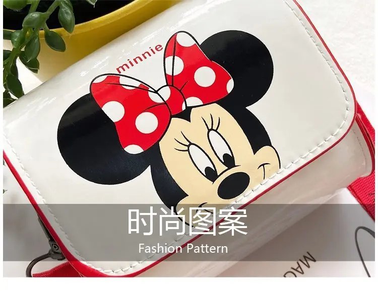 Disney Women's Bag Kids Bag Mickey Mouse Cartoon Pictures Shoulder Bags Cute Girl Messenger Bag Coin Purse Fashion Anime Gifts