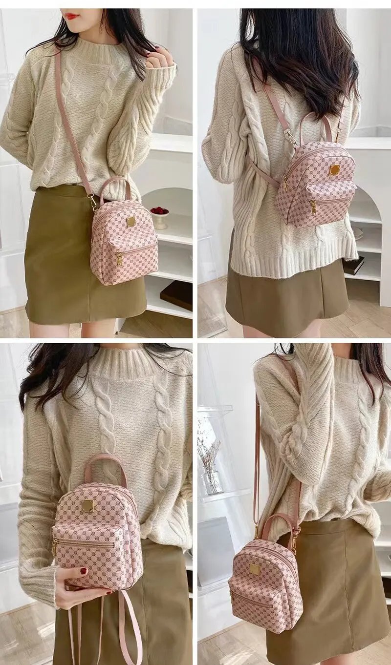 Classic Women Backpack Fashion School Bags Female Daily Shopping Girl Backpacks Schoolbags