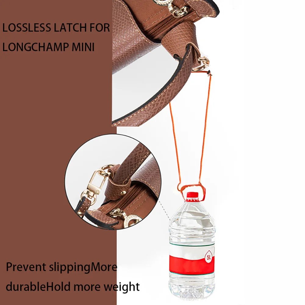 1 Set Bag Strap For Longchamp Mini Punch-free Genuine Leather Shoulder Strap Set Transformation Crossbody Strap Bag Accessories 1 Set Bag Strap For Longchamp Mini Punch-free Genuine Leather Shoulder Strap Set Transformation Crossbody Strap Bag Accessories