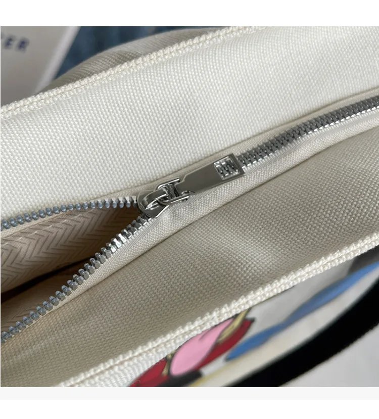 DisneyCartoon Mickey Fashion Versatile LargeCapacity Canvas Shoulder Bag Women's Casual Versatile Tote Bag Student Class Handbag