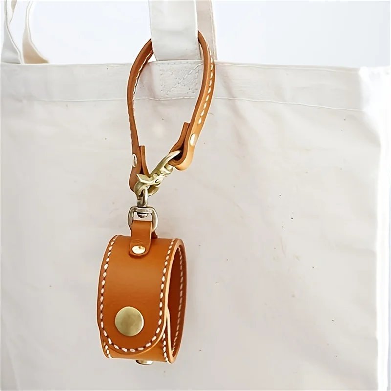 Vintage Leather Glove Holder Strap With Clasp Leather Towel Holder For Handbag Glove Strap For Hat Outdoor Camping Women