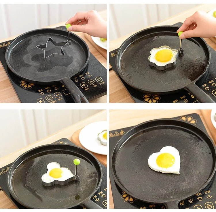 1-5 Loaded Baked Omelet Mold Cartoon Cake Diy Model Home Poached Egg Love Breakfast Abrasive Baking