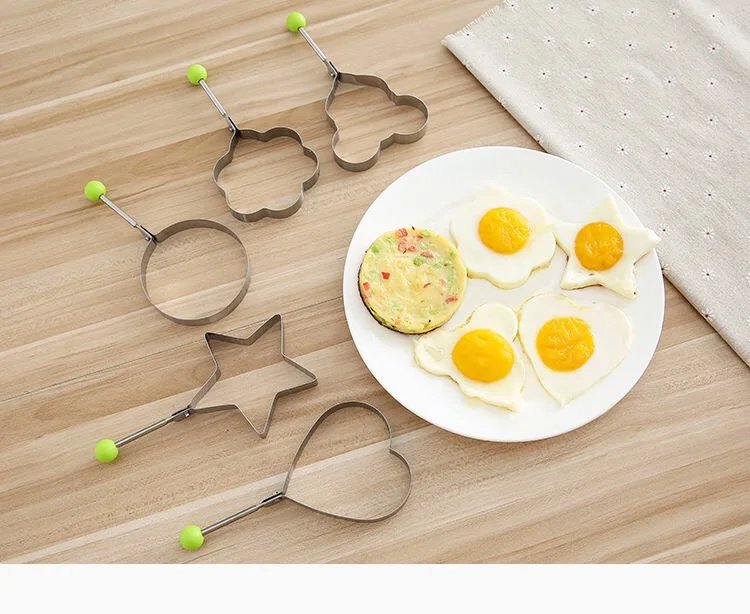 1-5 Loaded Baked Omelet Mold Cartoon Cake Diy Model Home Poached Egg Love Breakfast Abrasive Baking