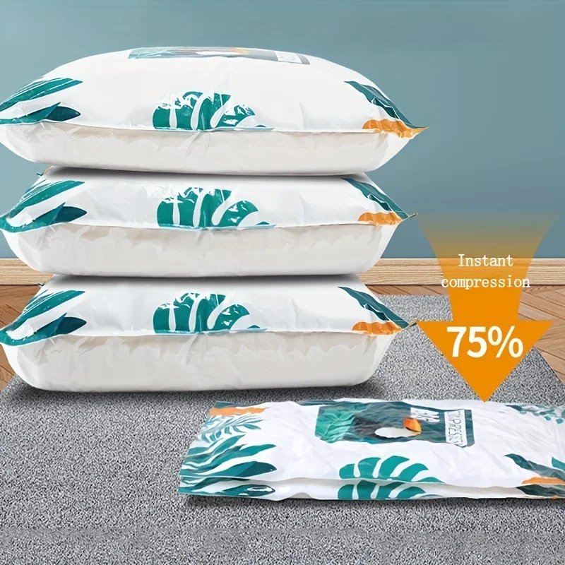 Large capacity vacuum compression bag Lightweight travel clothing bag Vacuum compression storage bag Clothes blankets dust bags