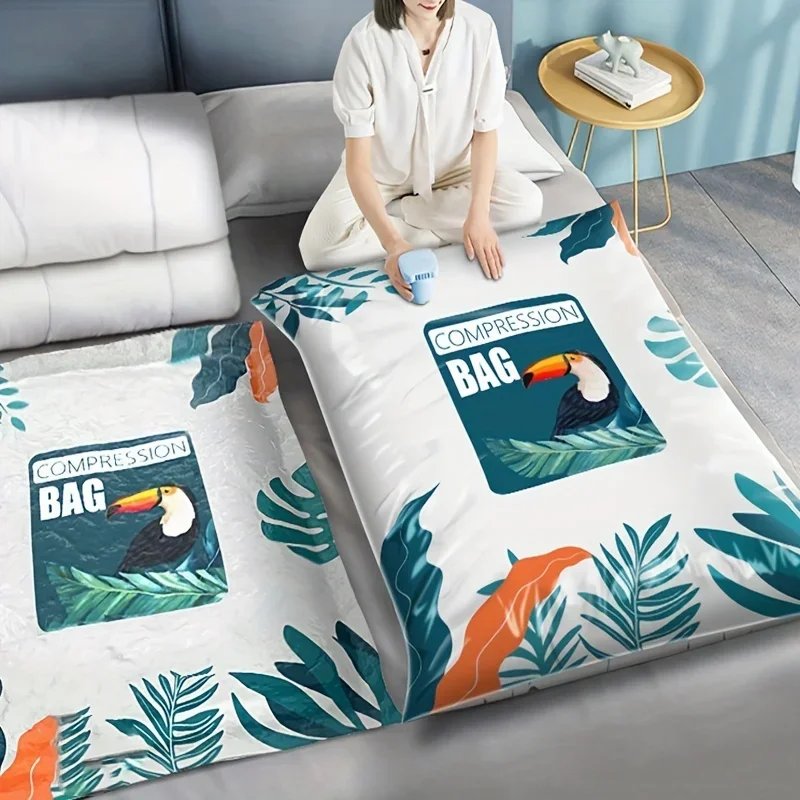 Large capacity vacuum compression bag Lightweight travel clothing bag Vacuum compression storage bag Clothes blankets dust bags